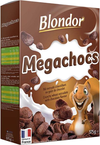 BLONDOR CÉRÉALES MEGACHOCS 375G