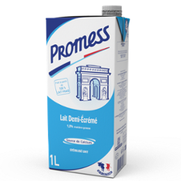 LAIT DEMI-ÉCRÉMÉ UHT 1L