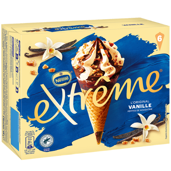 NESTLÉ CÔNES EXTRÊME VANILLE 720ML