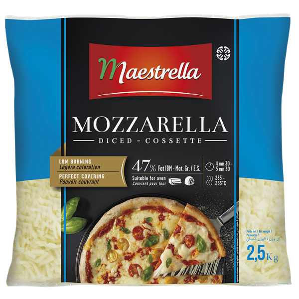 MOZZARELLA COSSETTES 2,5KG