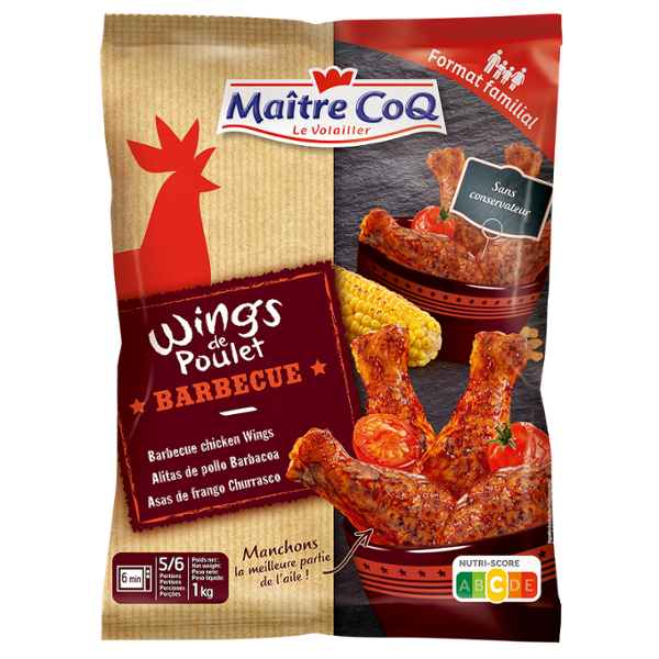 MANCHONS DE POULET BBQ 1KG MAÎTRE COQ MANCHONS DE POULET BBQ 1KG MAÎTRE COQ