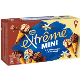 MINI CÔNES EXTRÊME VANILLE/CHOCO 480ML