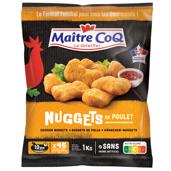 NUGGETS DE POULET 1KG MAÎTRE COQ NUGGETS DE POULET 1KG MAÎTRE COQ