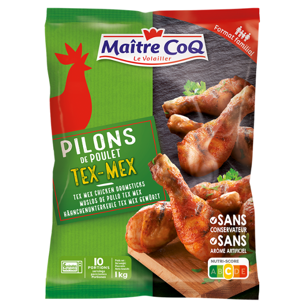 PILON DE POULET TEX-MEX 1KG MAÎTRE COQ PILON DE POULET TEX-MEX 1KG MAÎTRE COQ