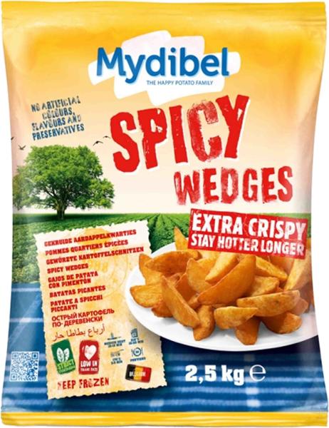 POMMES QUARTIER ÉPICÉES 2,5KG MYDIBEL