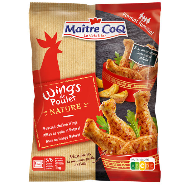 AILES DE POULET NATURE 1KG MAITRE COQ