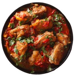 POULET SAUCE BASQUAISE