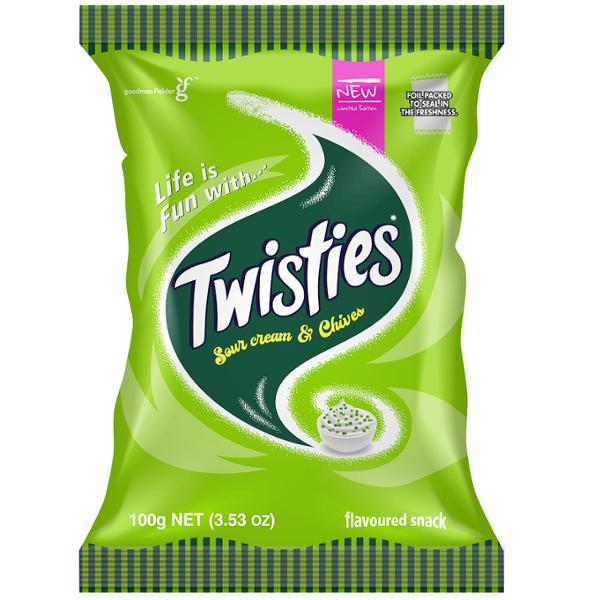 TWISTIES SOUR CREAM & CHIVES 100G