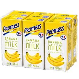 LAIT UHT AROMATISE BANANE 6X200ML