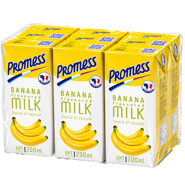 LAIT UHT AROMATISE BANANE 6X200ML