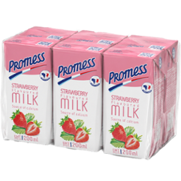 LAIT UHT AROMATISE FRAISE 6X200ML