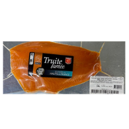 TRUITE FUMEE TRANCHEE SANS PEAU