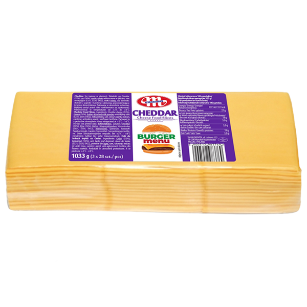 SLICE CHEDDARD SACHET 1.033KG (84 TRANCHES)