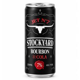 JET SEPT- BOURBON & COLA STOCKYARD 7% CAN 25CL PACK X 4