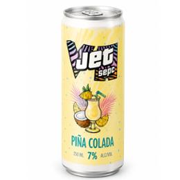 JET SEPT- PINA COLADA 7% CAN 25CL PACK X 4