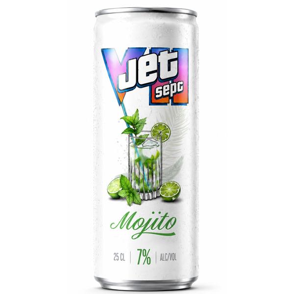 JET SEPT- MOJITO 7% CAN 25CL PACK X 4