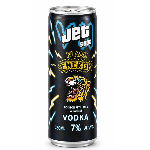 JET SEPT- VODKA FLASH ENERGY 7% CAN 25CL PACK X 4