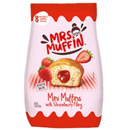 MUFFINS FOURRE A LA FRAISE 8X200G