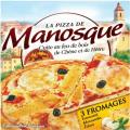 PIZZA 3 FROMAGES 400G MANOSQUE